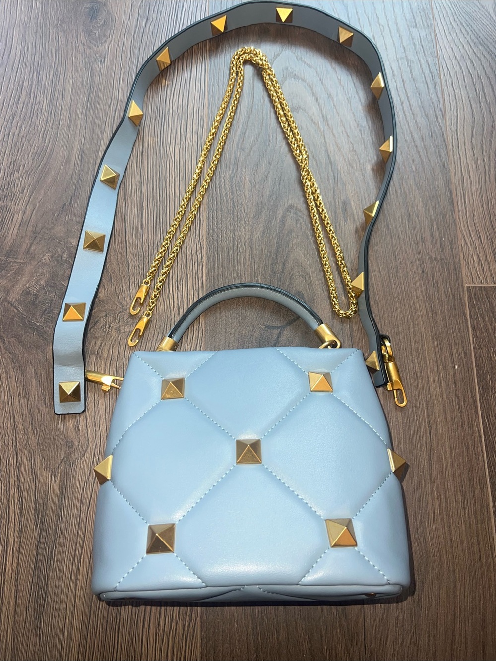 Tiffany & Fred Paris Baby Blue Handbag